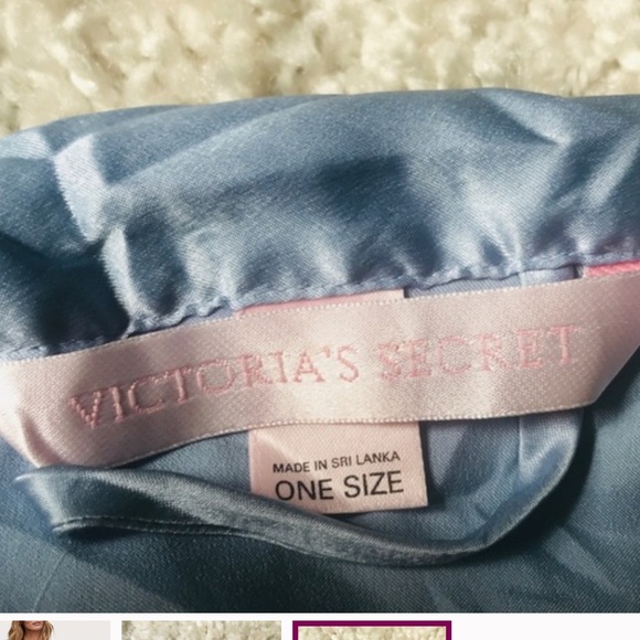 Victoria’s Secret blue satin robe one size - Picture 11 of 12